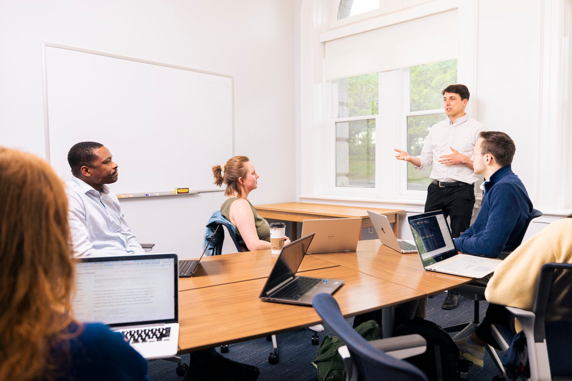 professor instructing a class