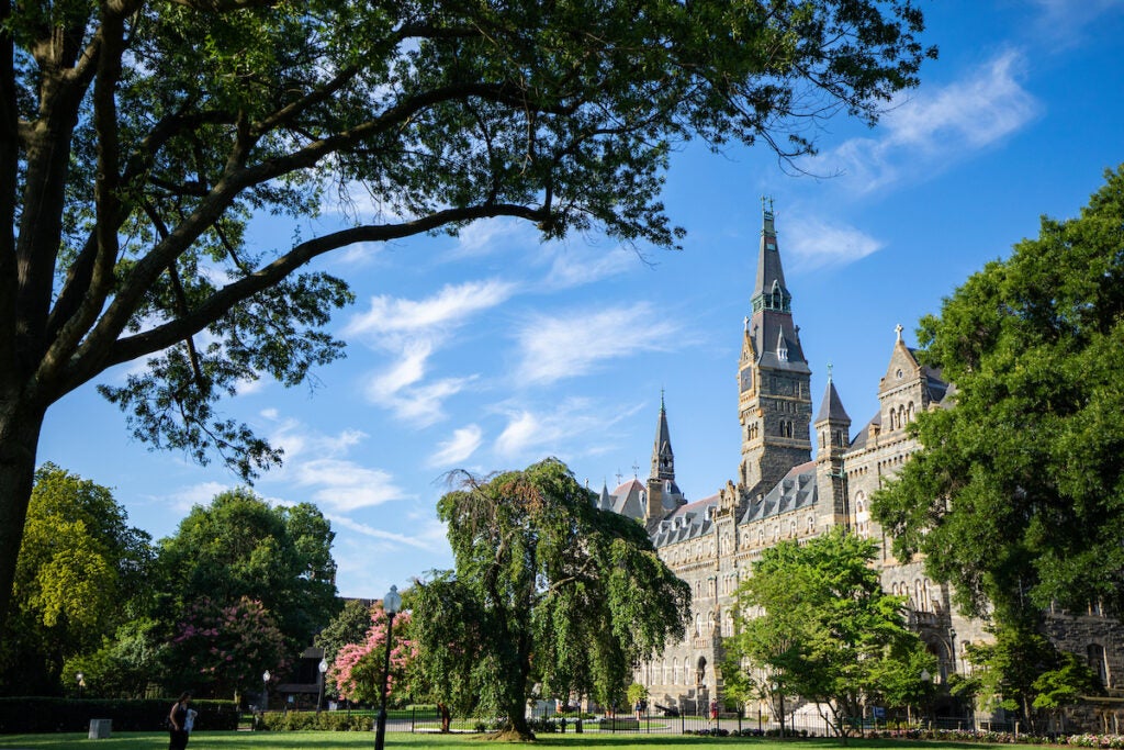 Front view of Healy Hall