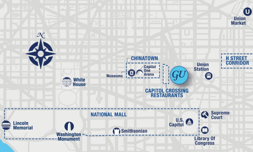 map of capitol campus area